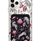 iPhone Magnetic Wallet Case - Tiger & Floral 6.0