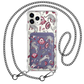 iPhone Magnetic Wallet Case - Tiger & Floral 6.0