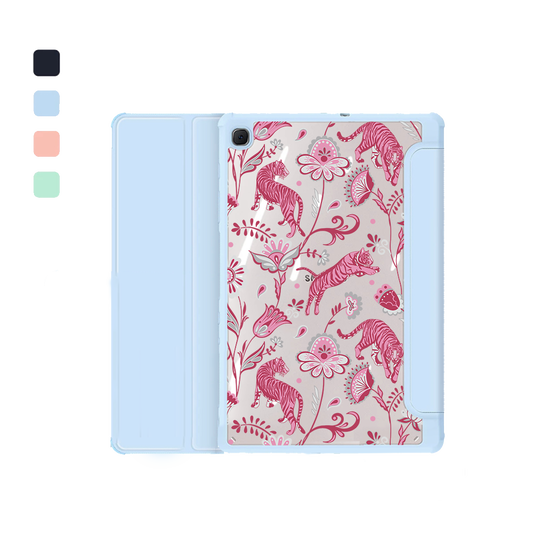 Android Tab Acrylic Flipcover - Tiger & Floral 7.0