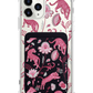 iPhone Magnetic Wallet Case - Tiger & Floral 7.0