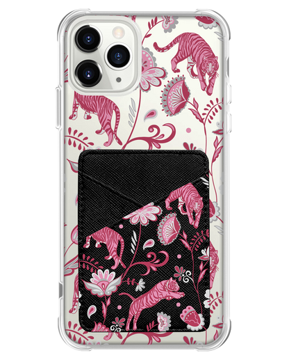 iPhone Phone Wallet Case - Tiger & Floral 7.0