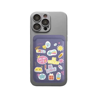 iPhone Magnetic Wallet Silicone Case - Self Love Sticker Pack 3.0
