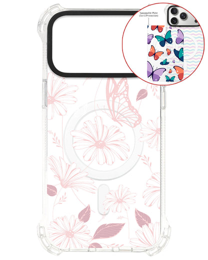 Magsafe Swappable Plate - Butterfly & Daisy