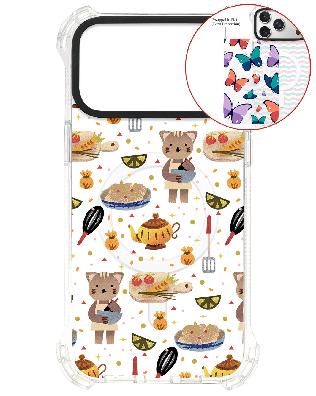 Magsafe Swappable Plate - Cooking Cat