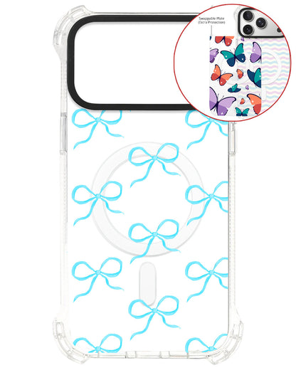Magsafe Swappable Plate - Coquette Blue Bow