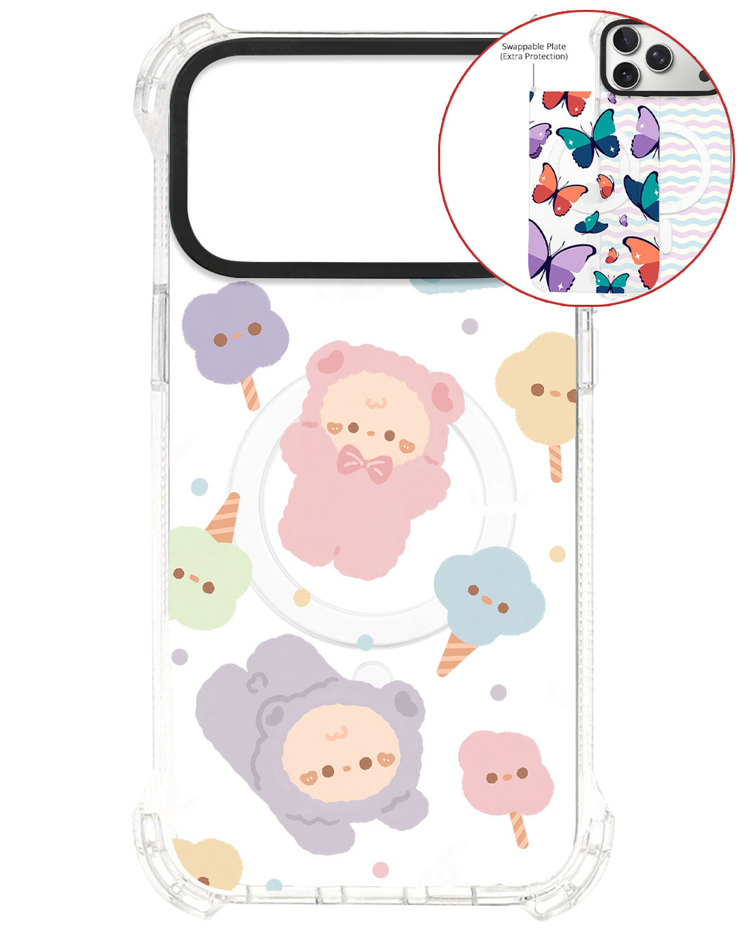 Magsafe Swappable Plate - Cotton Teddy