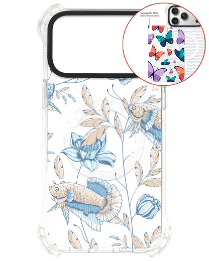 Magsafe Swappable Plate - Fish & Floral 4.0
