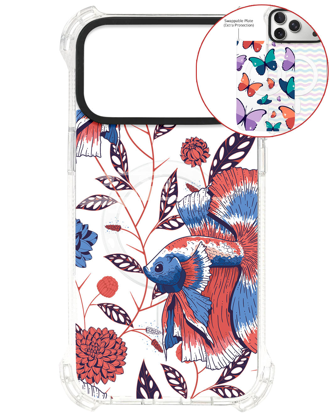 Magsafe Swappable Plate - Fish & Floral 2.0