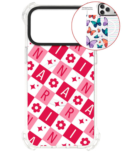 Magsafe Swappable Plate - CUSTOM MONOGRAM 3.0 Flower Grid 1.0