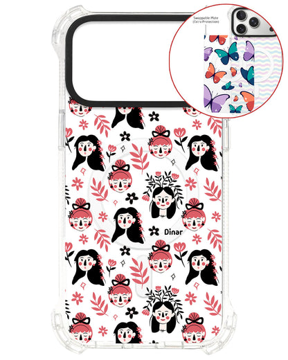 Magsafe Swappable Plate - Flowery Faces