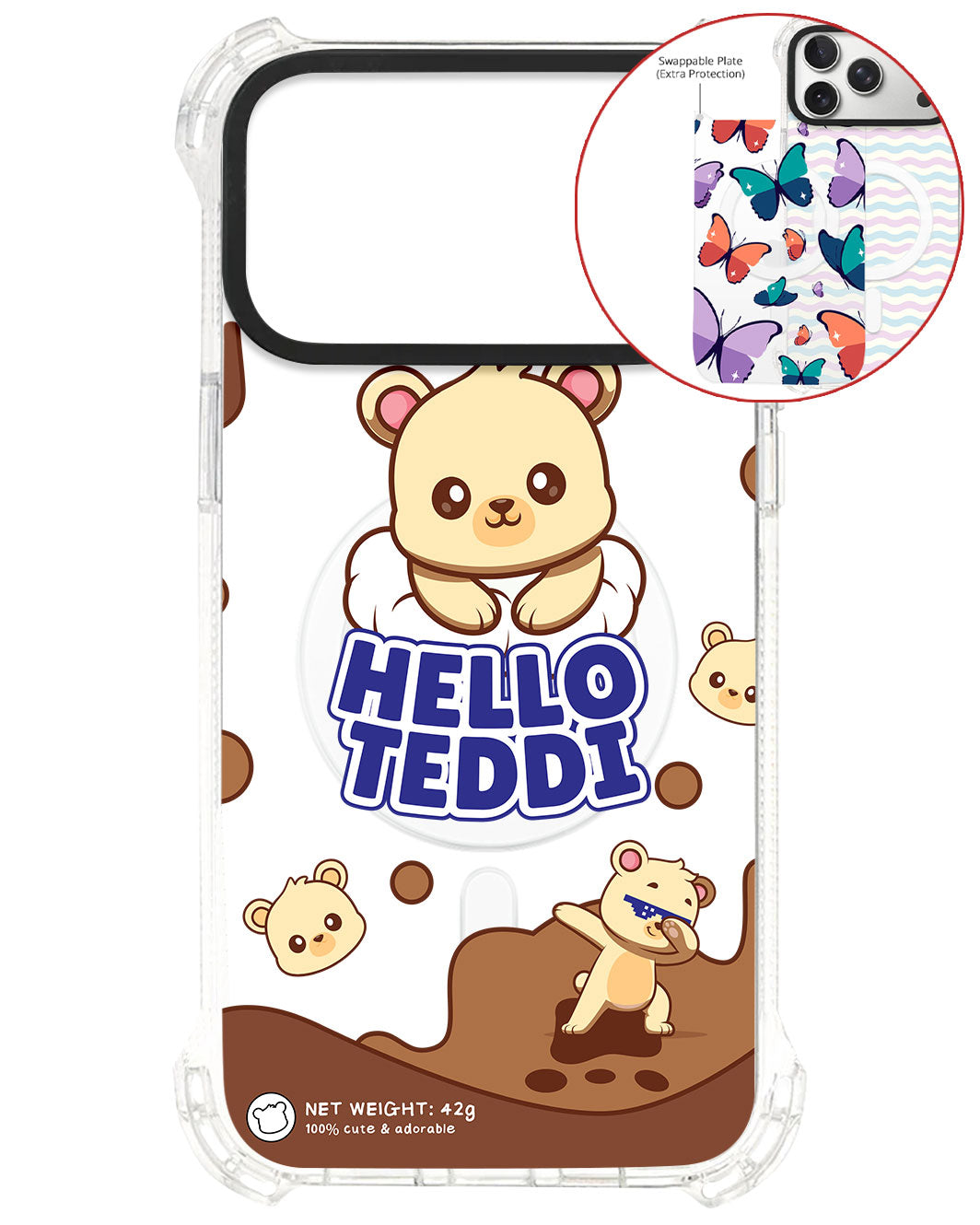 Magsafe Swappable Plate - Hello teddy 1.0