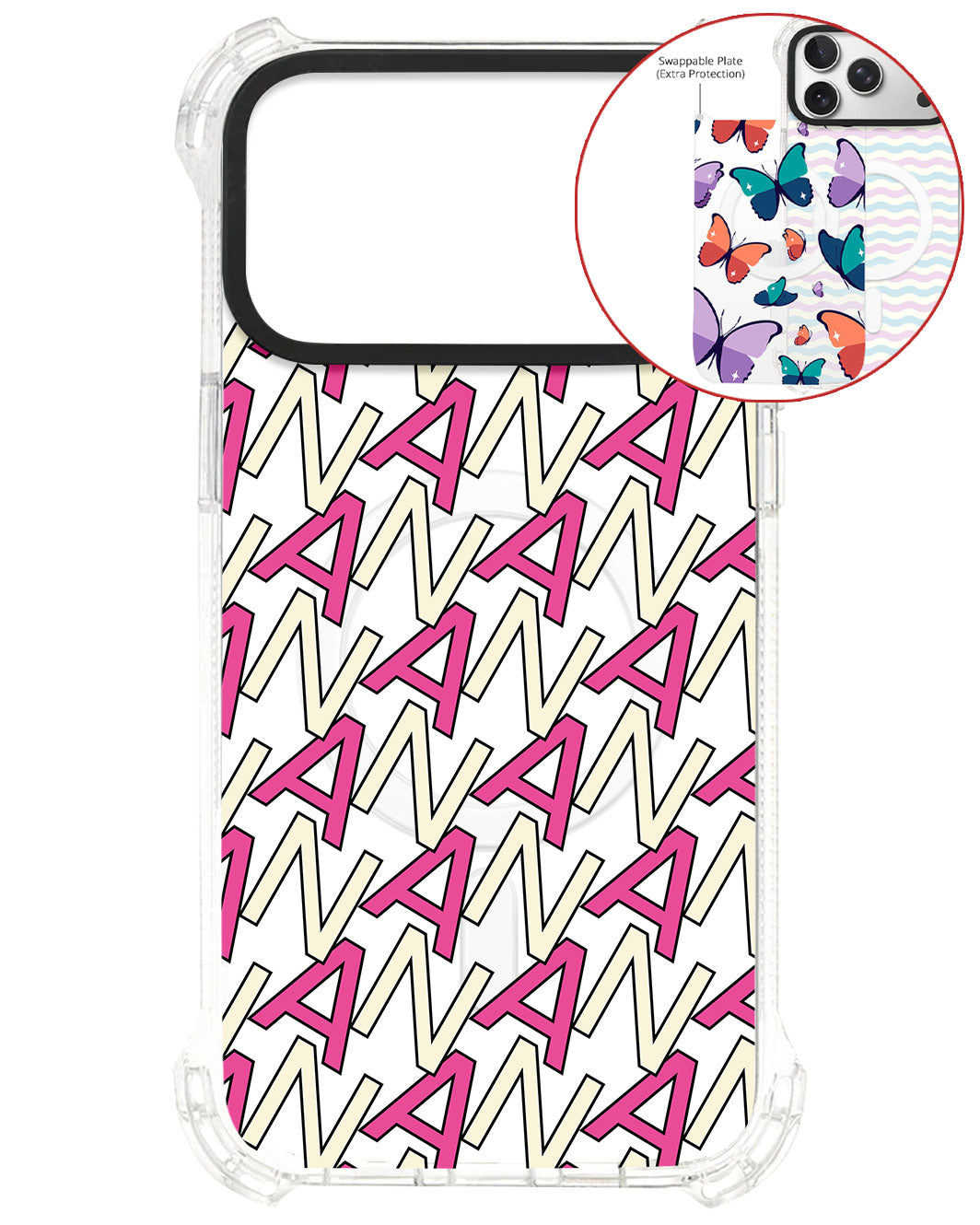 Magsafe Swappable Plate - CUSTOM MONOGRAM 3.0 Initial 6.0