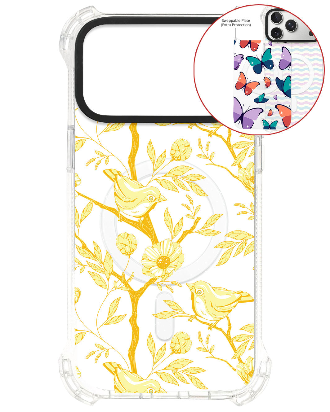 Magsafe Swappable Plate - Lovebird Monochrome 2.0