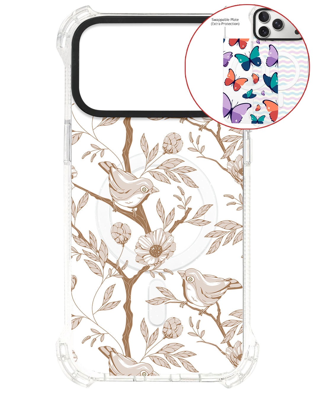 Magsafe Swappable Plate - Lovebird Monochrome 3.0