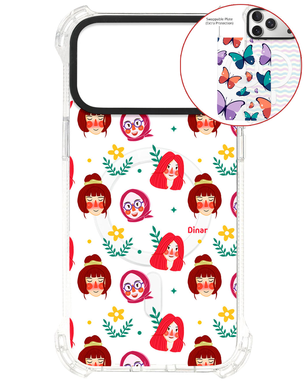 Magsafe Swappable Plate - Lovely Faces