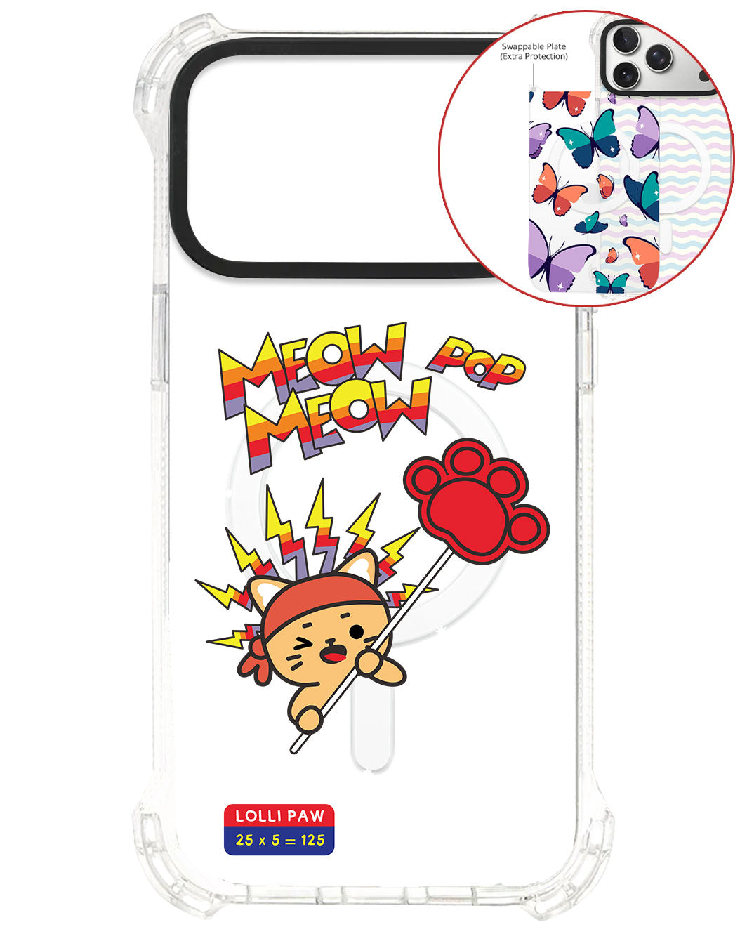 Magsafe Swappable Plate - Meow Pop 1.0