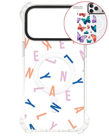 Magsafe Swappable Plate - CUSTOM MONOGRAM 1.0 Rainbow