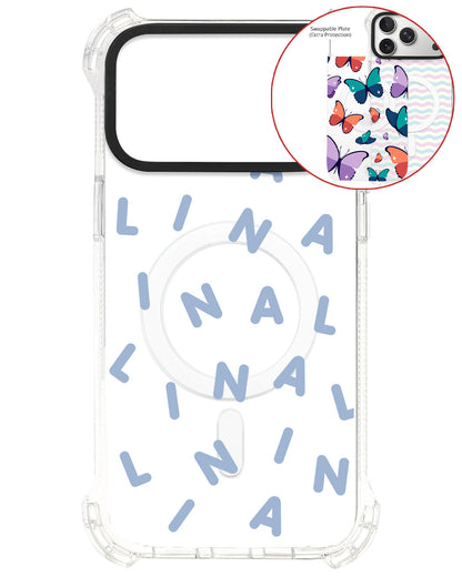 Magsafe Swappable Plate - CUSTOM MONOGRAM 2.0 Blue