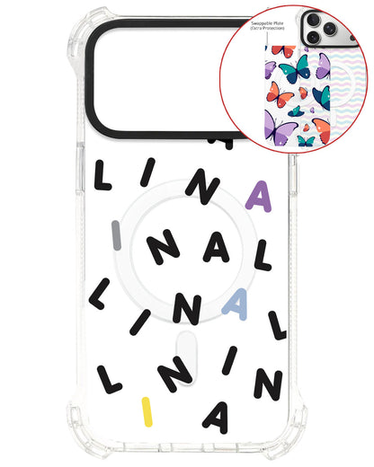 Magsafe Swappable Plate - CUSTOM MONOGRAM 2.0 Black