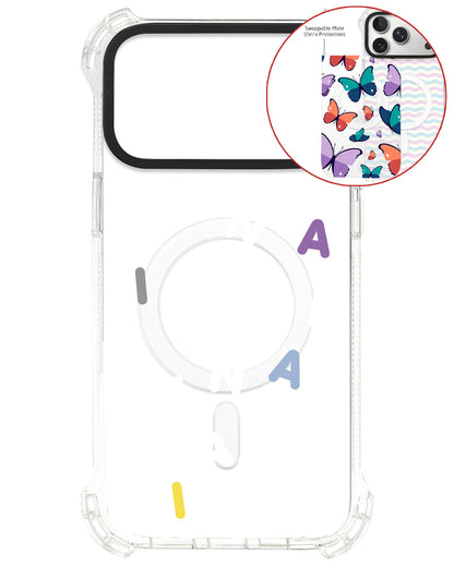 Magsafe Swappable Plate - CUSTOM MONOGRAM 2.0 White