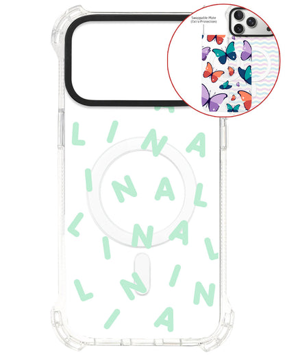 Magsafe Swappable Plate - CUSTOM MONOGRAM 2.0 Tosca