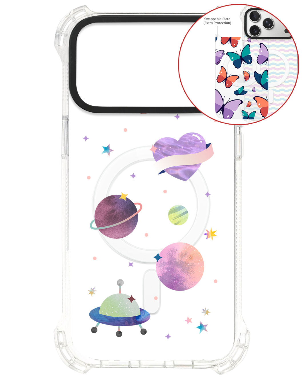 Magsafe Swappable Plate - Pink Planet