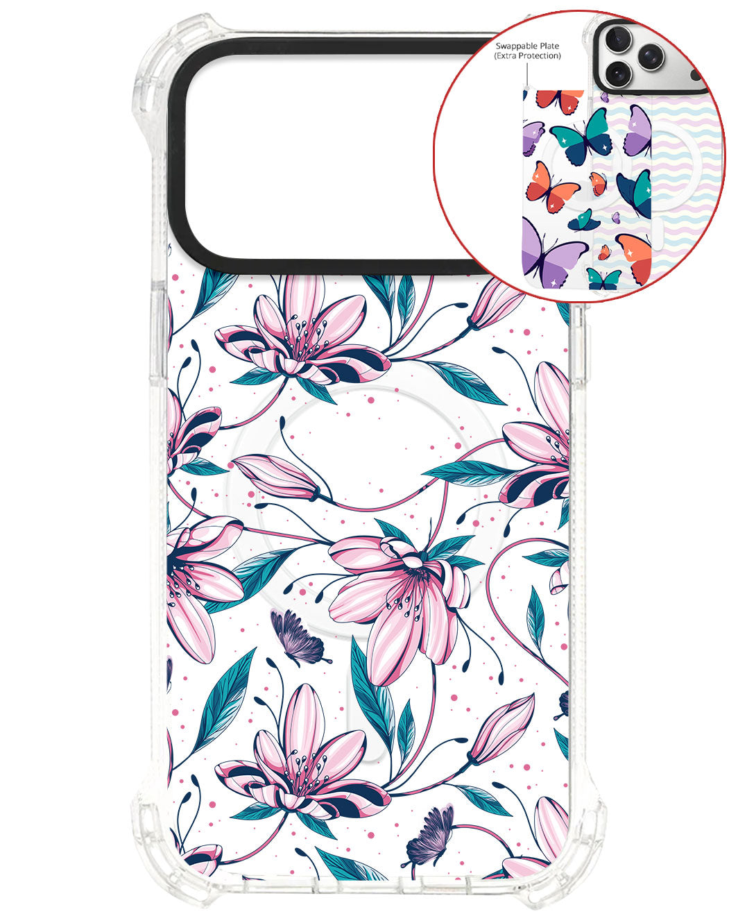 Magsafe Swappable Plate - Pink Tulip