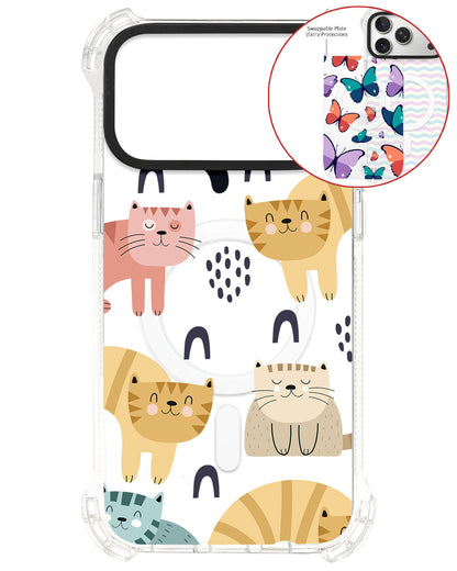 Magsafe Swappable Plate - Rainbow Meow 1.0