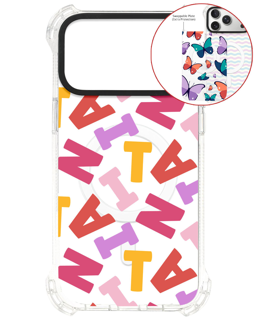 Magsafe Swappable Plate - Scattered Monogram 1.0