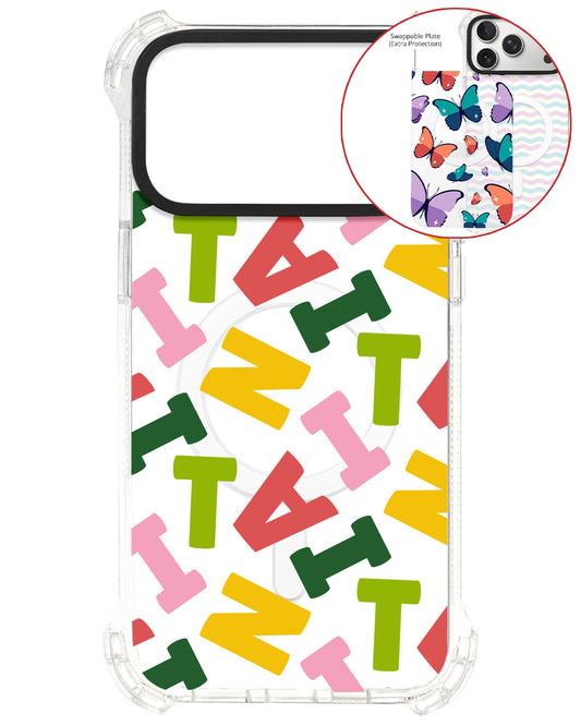 Magsafe Swappable Plate - Scattered Monogram 3.0