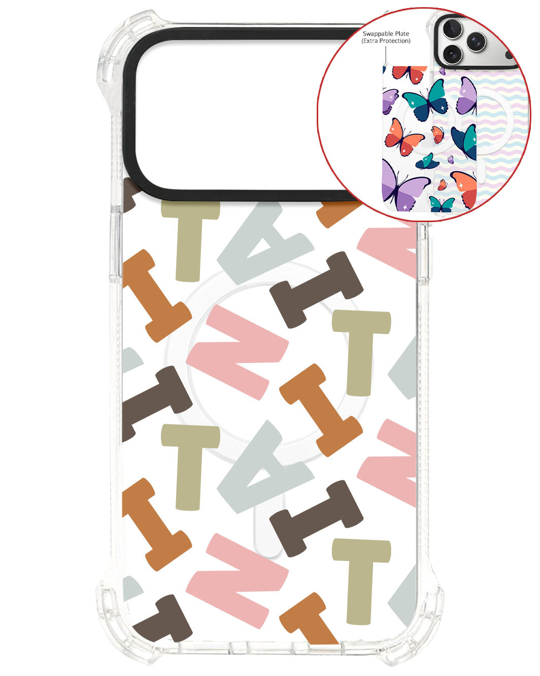 Magsafe Swappable Plate - Scattered Monogram 4.0