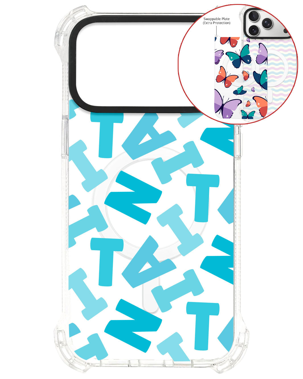 Magsafe Swappable Plate - Scattered Monogram 5.0