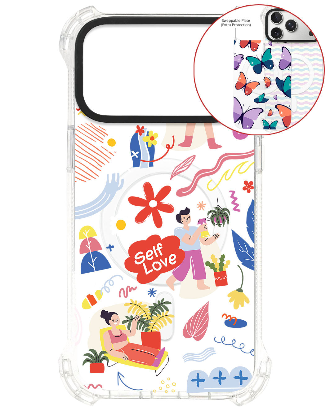 Magsafe Swappable Plate - Self Love Sticker Pack 1.0