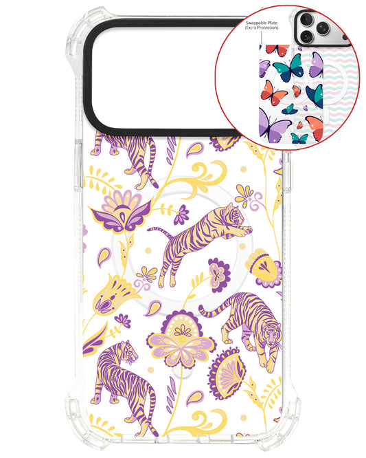 Magsafe Swappable Plate - Tiger & Floral 4.0