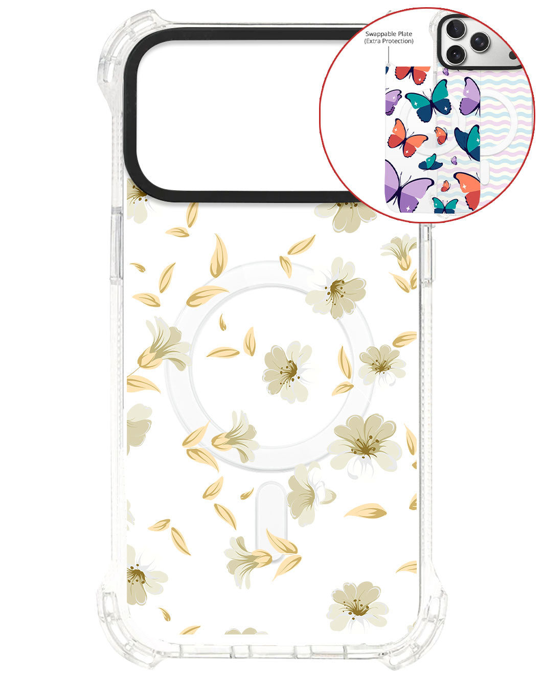 Magsafe Swappable Plate - White Magnolia