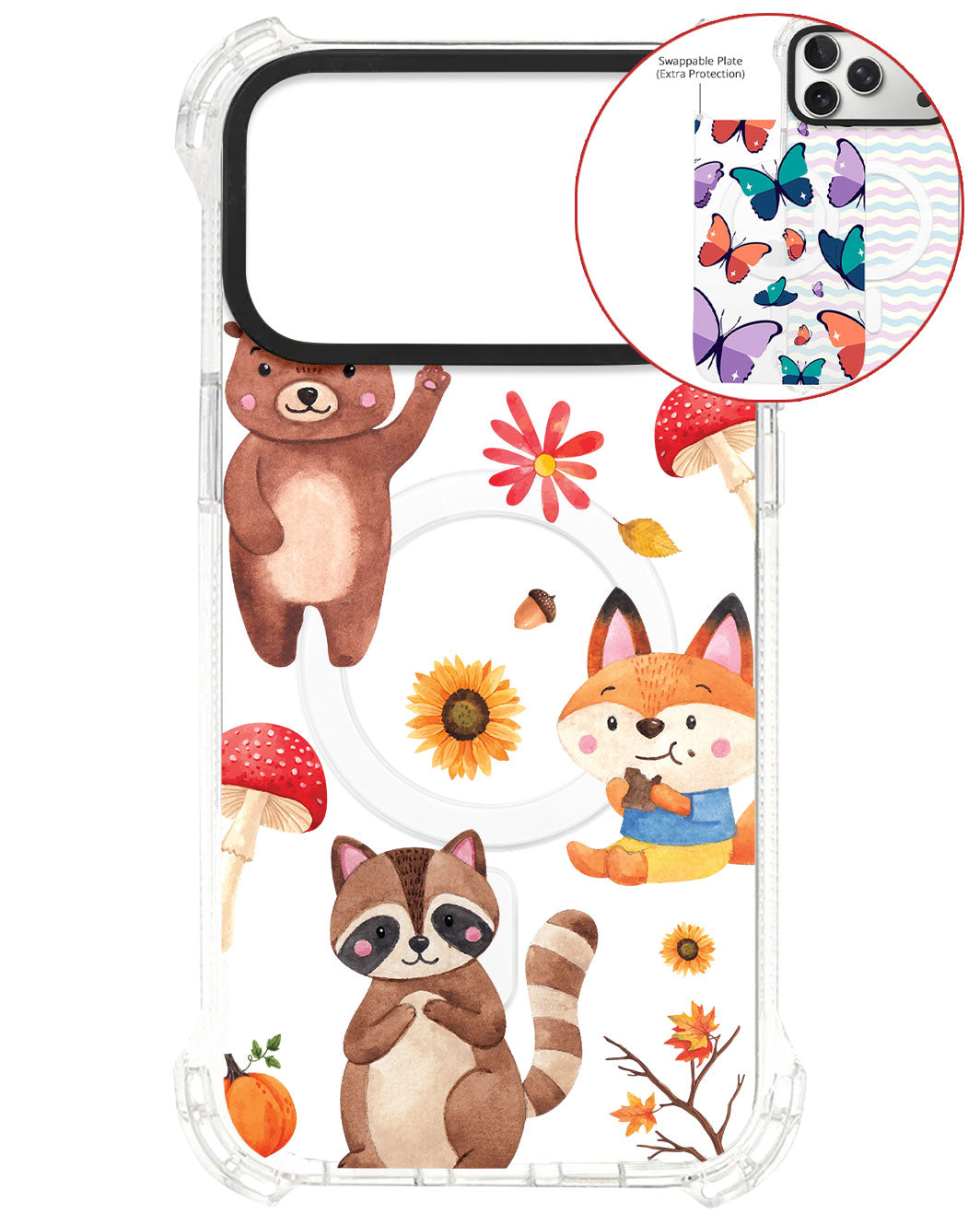 Magsafe Swappable Plate - Autumn Animals