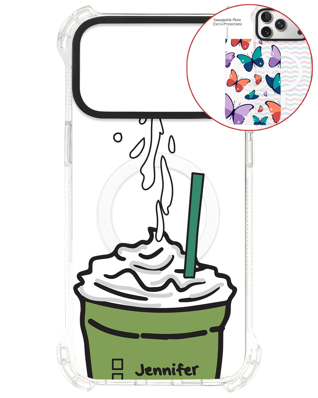 Magsafe Swappable Plate - Green Tea Matcha Frappe