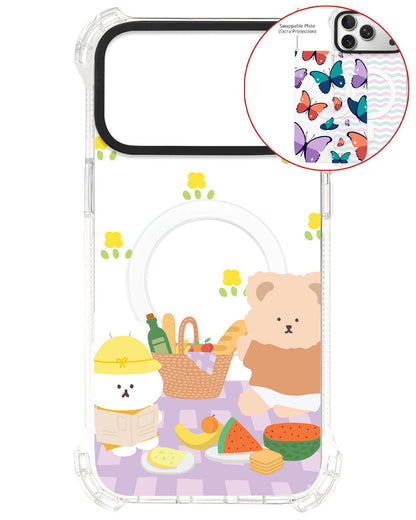 Magsafe Swappable Plate - Picnic Bear Lilac