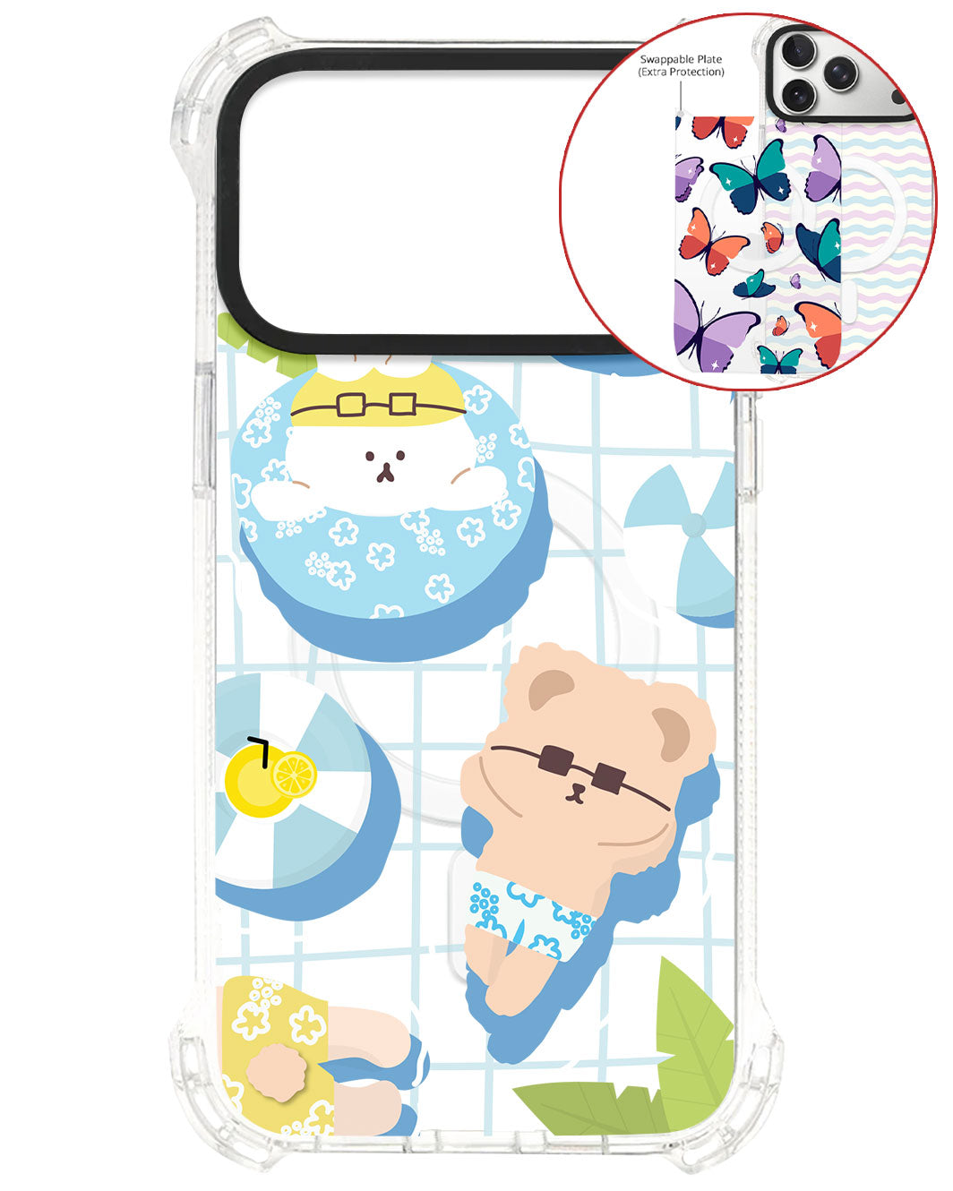 Magsafe Swappable Plate - Pool party Blue