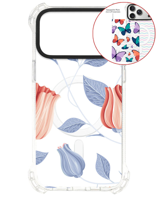 Magsafe Swappable Plate - Red Tulip