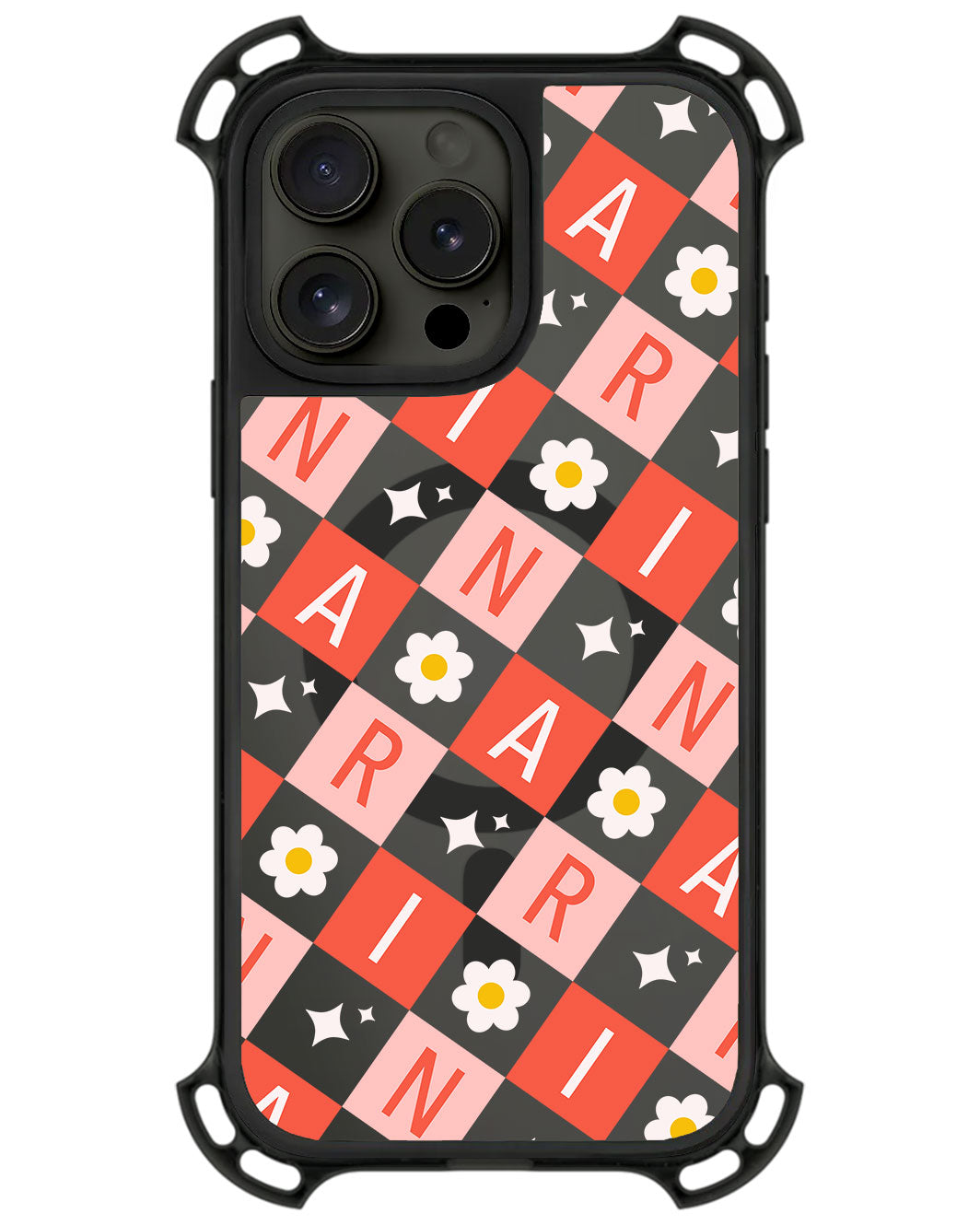 iPhone Ultimate Model-Z - CUSTOM MONOGRAM 3.0 Flower Grid 2.0