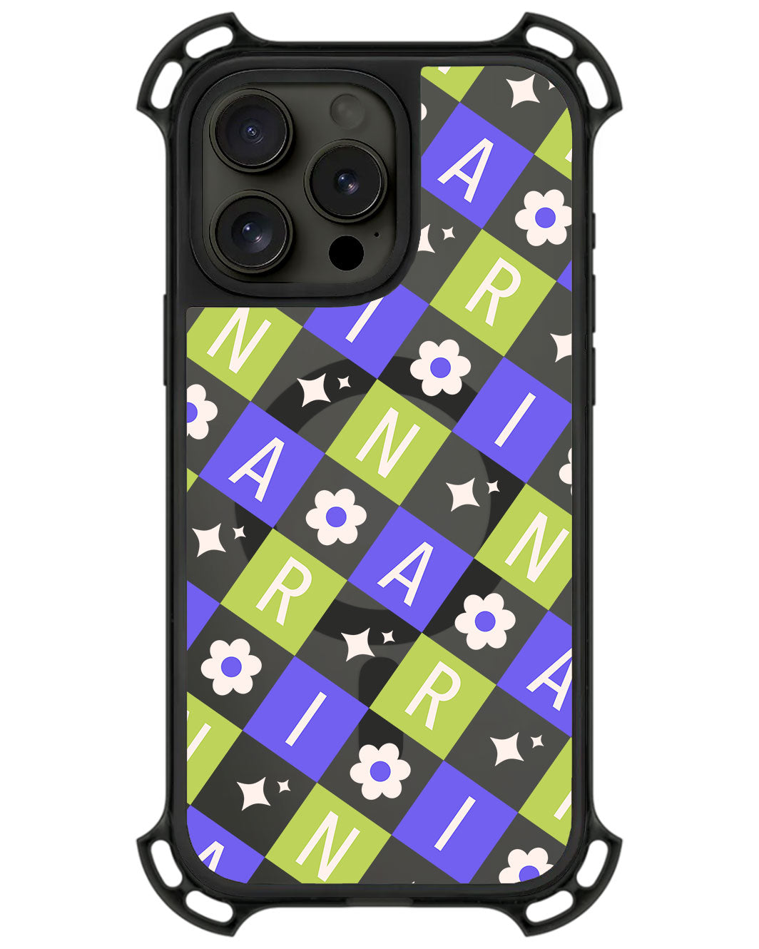 iPhone Ultimate Model-Z - CUSTOM MONOGRAM 3.0 Flower Grid 5.0