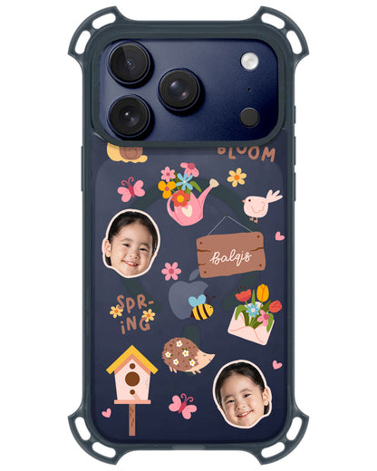 iPhone Ultimate Model-Z - Face Grid Spring Bloom