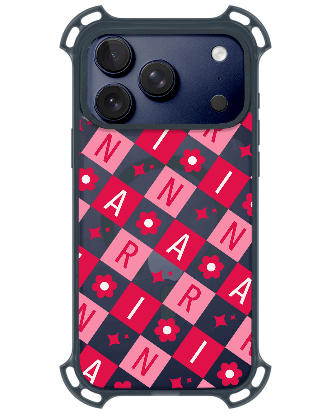 iPhone Rearguard UltimateZ - CUSTOM MONOGRAM 3.0 Flower Grid 1.0
