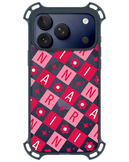 iPhone Rearguard UltimateZ - CUSTOM MONOGRAM 3.0 Flower Grid 1.0