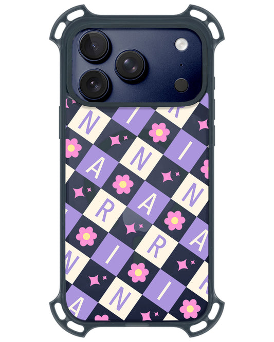 iPhone Ultimate Model-Z - CUSTOM MONOGRAM 3.0 Flower Grid 3.0