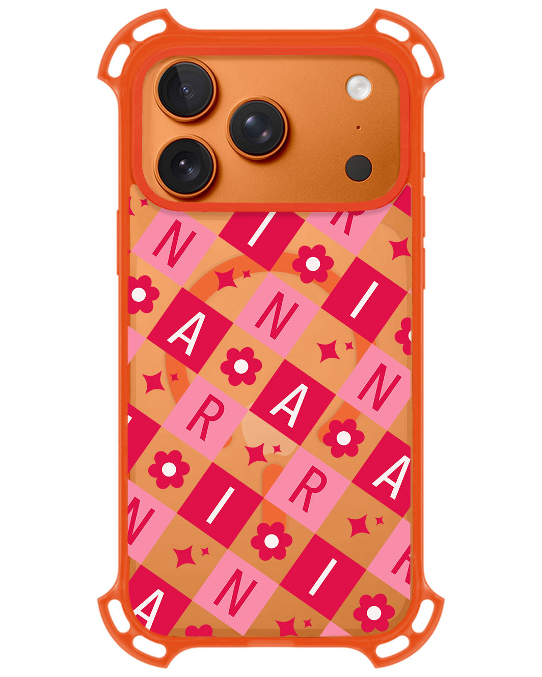 iPhone Rearguard UltimateZ - CUSTOM MONOGRAM 3.0 Flower Grid 1.0