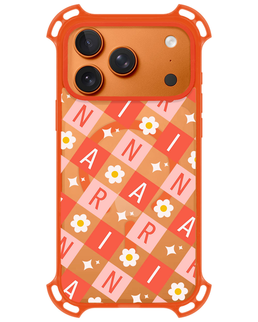 iPhone Ultimate Model-Z - CUSTOM MONOGRAM 3.0 Flower Grid 2.0