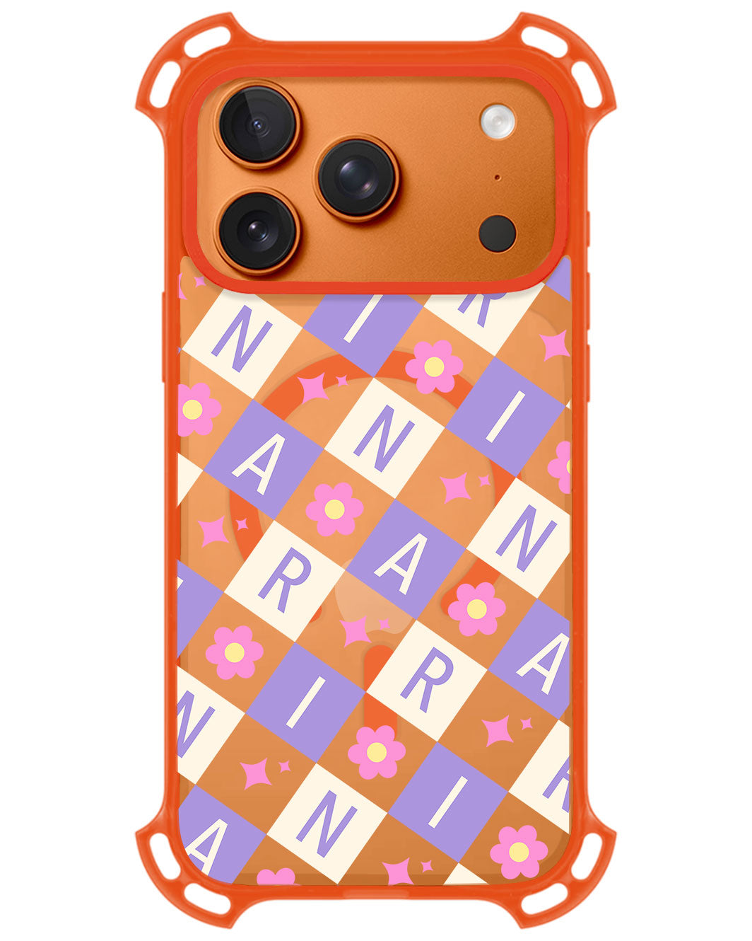 iPhone Ultimate Model-Z - CUSTOM MONOGRAM 3.0 Flower Grid 3.0