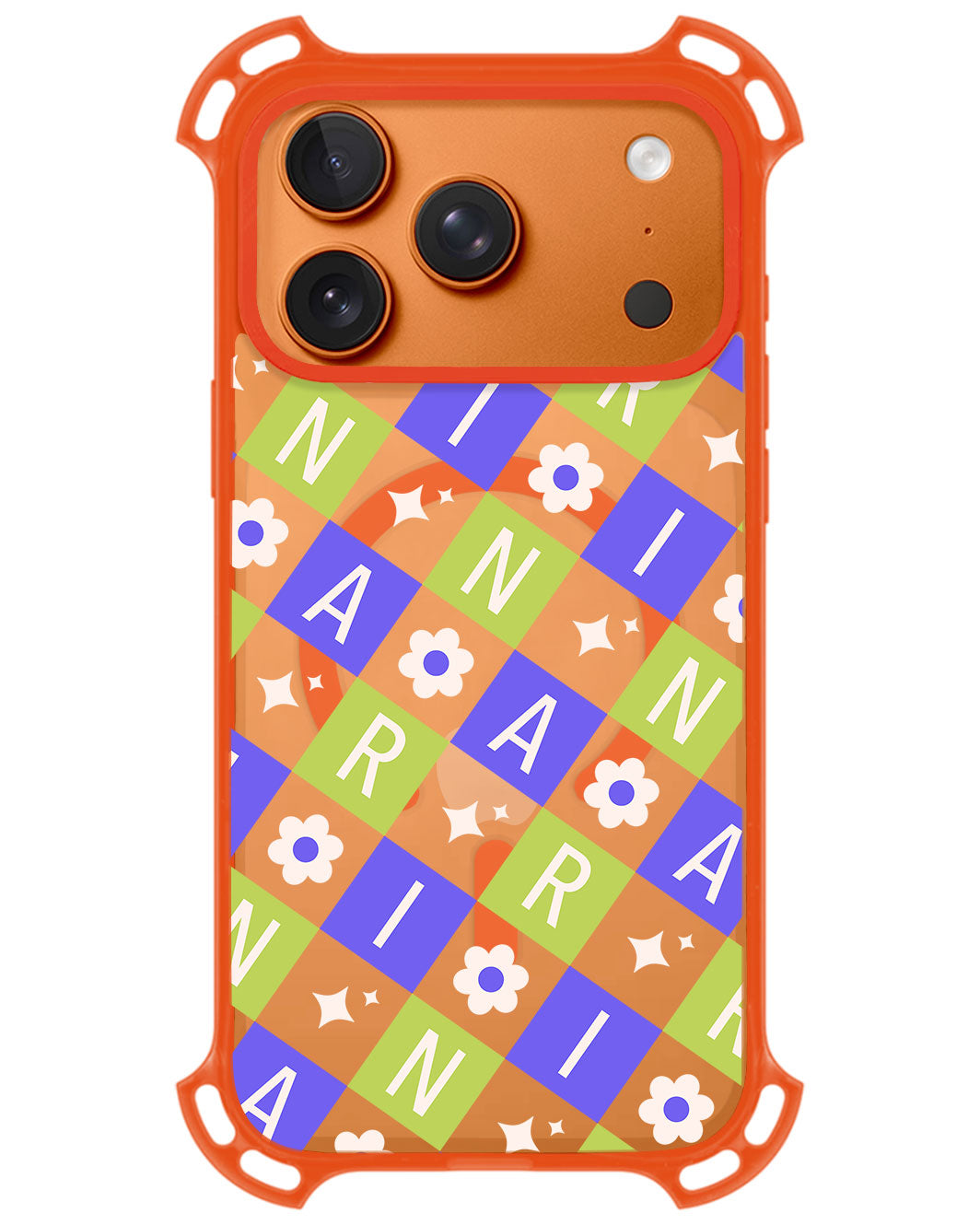 iPhone Ultimate Model-Z - CUSTOM MONOGRAM 3.0 Flower Grid 5.0